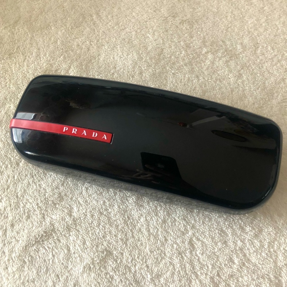 Prada hard shell plastic eyeglass sunglass case